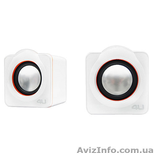 Колонки для ноутбука 4U N2 White - <ro>Изображение</ro><ru>Изображение</ru> #1, <ru>Объявление</ru> #354041