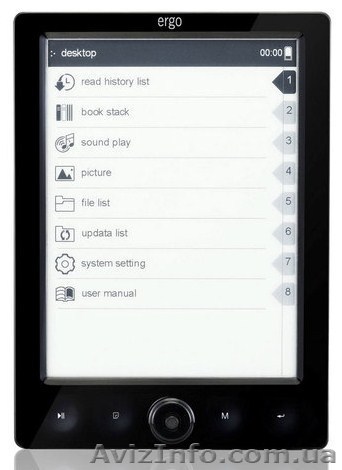 Продам электронную книгу Ergo 0601 black - <ro>Изображение</ro><ru>Изображение</ru> #1, <ru>Объявление</ru> #376967
