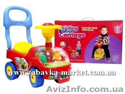 Машинка-каталка с звуковым сигналом - <ro>Изображение</ro><ru>Изображение</ru> #1, <ru>Объявление</ru> #671912