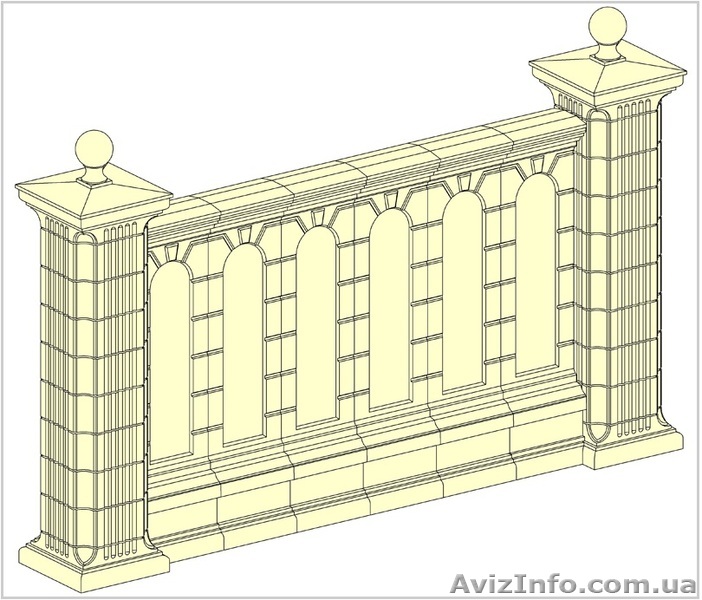 Межколонные секции, забор Луганск - <ro>Изображение</ro><ru>Изображение</ru> #1, <ru>Объявление</ru> #687046