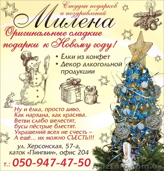 Новогодний подарок - ЁЛКИ ИЗ КОНФЕТ - <ro>Изображение</ro><ru>Изображение</ru> #1, <ru>Объявление</ru> #803505