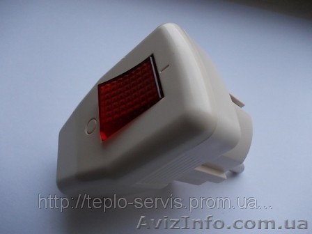 Вилка с выключателем и индикатором питания. 17грн. Турция. - <ro>Изображение</ro><ru>Изображение</ru> #1, <ru>Объявление</ru> #848965