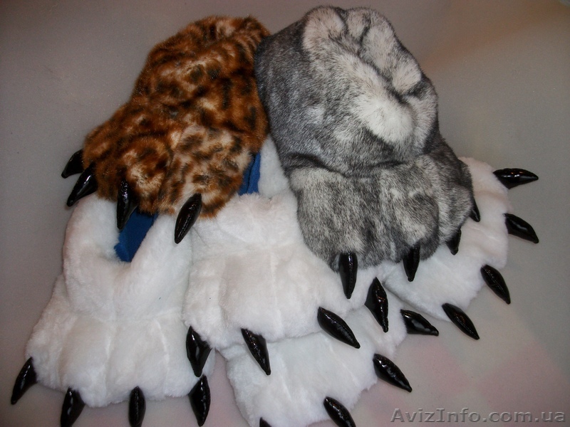 тапочки лапы с когтями - <ro>Изображение</ro><ru>Изображение</ru> #1, <ru>Объявление</ru> #1006790