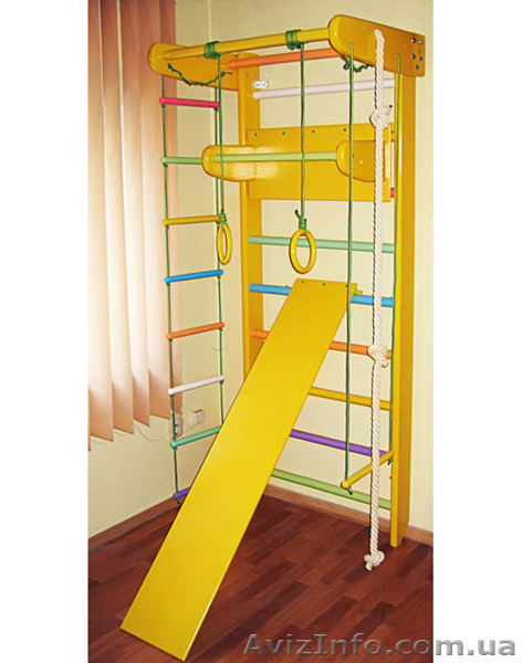 Шведская стенка деревянная "Львёнок" - <ro>Изображение</ro><ru>Изображение</ru> #1, <ru>Объявление</ru> #1054460