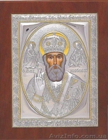 Иконы с нанесением  серебра 998 пробы. - <ro>Изображение</ro><ru>Изображение</ru> #2, <ru>Объявление</ru> #250571