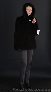 шуба норковая - авто - леди с капюшоном