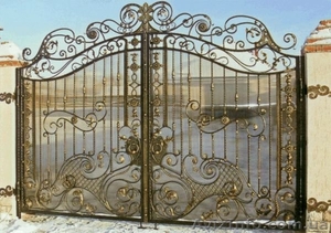Ворота металлические с кованными элементами - <ro>Изображение</ro><ru>Изображение</ru> #2, <ru>Объявление</ru> #594989
