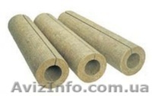 Изоляция труб,  базальтовая скорлупа,  диаметр от 18 до 325 мм,  толщина от 30 до 8