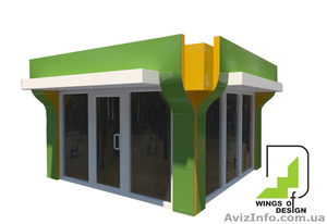 Изготовление МАФов (киоски,  торговые ряды,  минимаркеты,  АЗС)