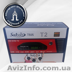 Цифровой эфирный тюнер Satcom T505 T2 Full HD (2 USB)