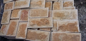 нарезка фасадная паркет из песчаника со сколом