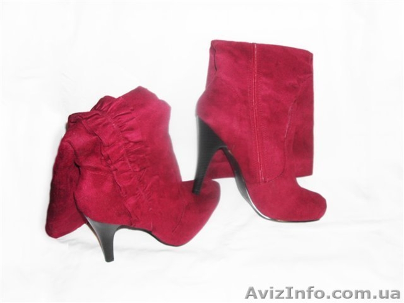 Новые сапоги рубинового цвета(37р.) из Америки - <ro>Изображение</ro><ru>Изображение</ru> #1, <ru>Объявление</ru> #156395