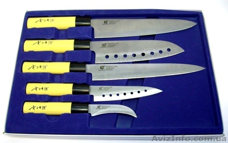 Набор из 5 сверх острых ножей "Gold Sun" и набор "Contour Pro" - <ro>Изображение</ro><ru>Изображение</ru> #1, <ru>Объявление</ru> #575511
