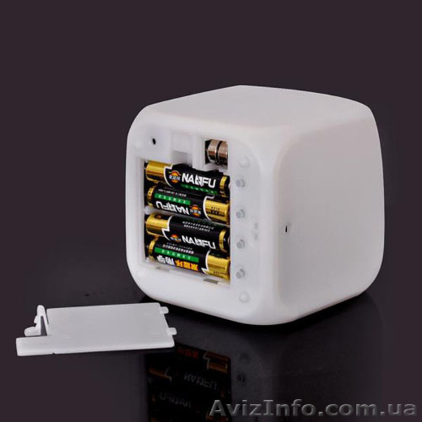 Часы кубик с меняющейся подсветкой, календарь, термометр, будильник - <ro>Изображение</ro><ru>Изображение</ru> #3, <ru>Объявление</ru> #639299