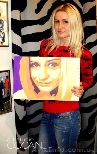 портрет в стиле поп-арт . Лучший подарок к Новому году  - <ro>Изображение</ro><ru>Изображение</ru> #3, <ru>Объявление</ru> #795306