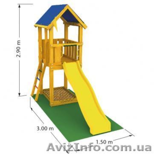 Детский игровой комплекс для улицы с горкой и песочницей - <ro>Изображение</ro><ru>Изображение</ru> #1, <ru>Объявление</ru> #1054447