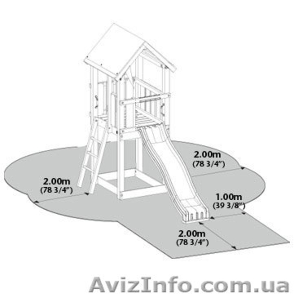 Детский игровой комплекс для улицы с горкой и песочницей - <ro>Изображение</ro><ru>Изображение</ru> #2, <ru>Объявление</ru> #1054447