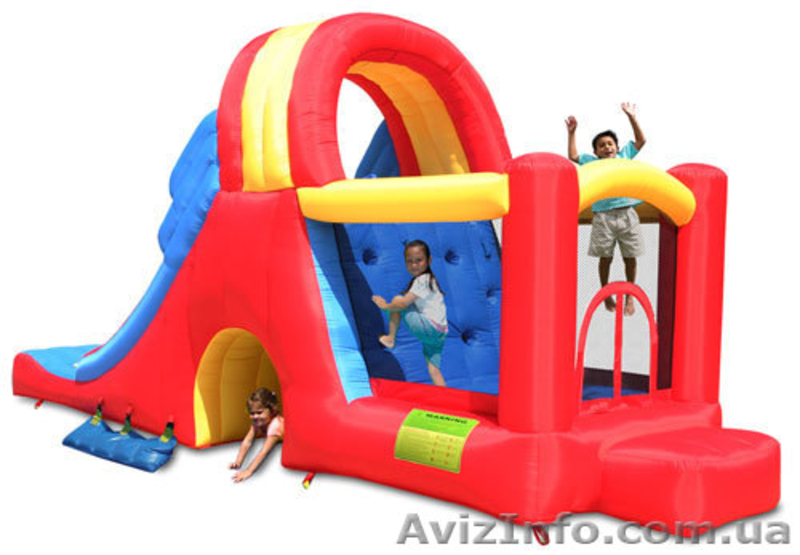 Батут с горкой надувной  «Мега-горка» - <ro>Изображение</ro><ru>Изображение</ru> #2, <ru>Объявление</ru> #1054458