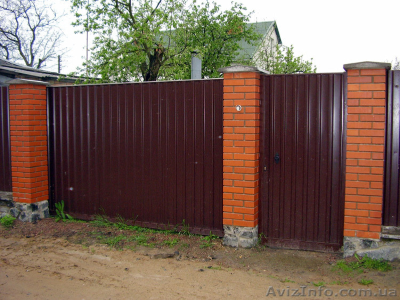 Заборы и ворота из профнастила - <ro>Изображение</ro><ru>Изображение</ru> #7, <ru>Объявление</ru> #1050220